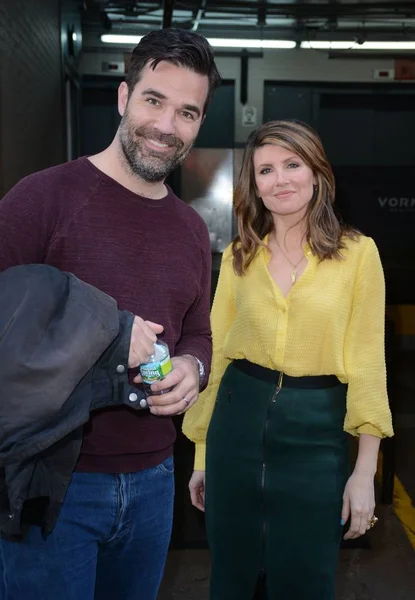 Rob Delaney Sharon Horgan Out Celebrity Candids Wed New York — Stock Photo, Image
