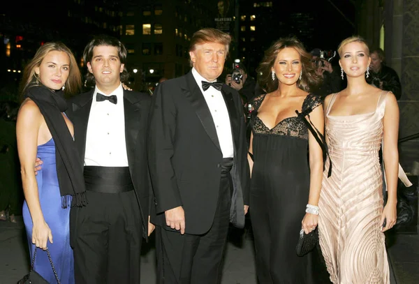 Vanessa Haydon, Donald Trump Jr, Donald Trump, Melania Trump, Ivanka Trump at arrivals for The Fashion Group International''s Night of Stars, Cipriani Restaurant 42nd Street, New York, NY, October 27, 2005. Photo by: Gregorio Binuya/Everett Collectio