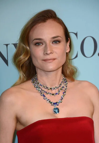 Diane Kruger Arrivals Tiffany 2016 Blue Book Underground Cunard Building — стоковое фото