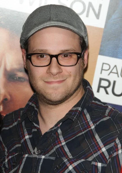 Seth Rogan Las Llegadas Para Cómo Sabes Estreno Village Bruin — Foto de Stock