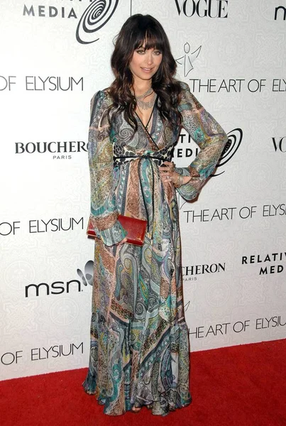 Nicole Richie Vestindo Vestido Etro Chegadas Para Art Elysium Annual — Fotografia de Stock