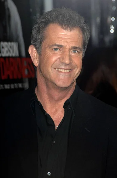 Mel Gibson Przy Przyjazdów Edge Darkness Premiera Grauman Chinese Theatre — Zdjęcie stockowe