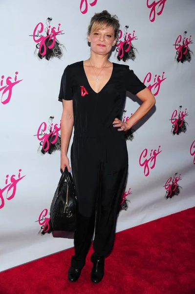 Martha Plimpton Chegadas Para Gigi Musical Opening Night Revival Broadway — Fotografia de Stock