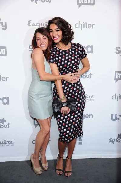 Alanna Ubach Necar Zadegan Arrivals 2015 Nbc Universal Cable Entertainment — Stok Foto