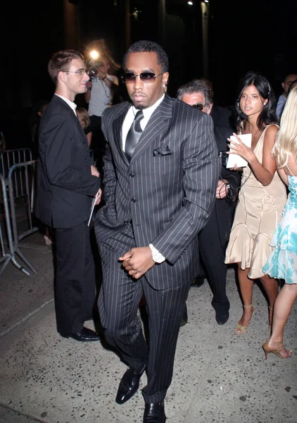 Sean Combs Arrivals Cipriani Wall Street Concert Series Alicia Keys — Stock Photo, Image