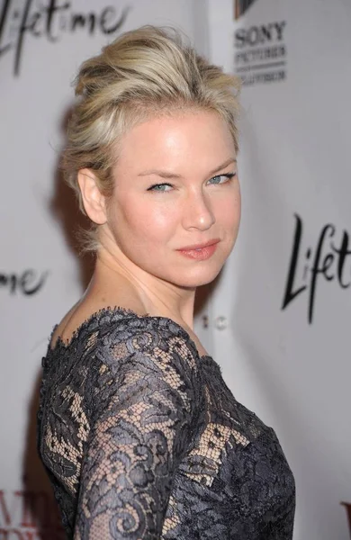 Renee Zellweger Las Llegadas Para Estreno Living Proof Teatro París — Foto de Stock