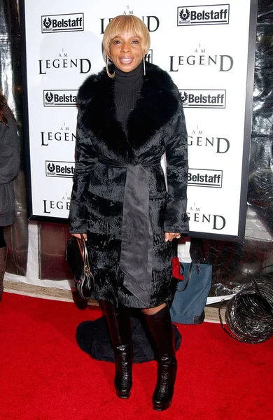 Mary Blige Las Llegadas Para Estreno Legend Teatro Wamu Madison — Foto de Stock