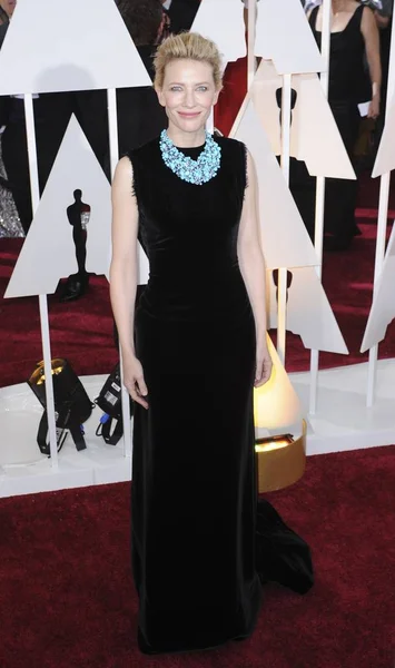 Cate Blanchett Reino Unido Fora 87Th Academy Awards Oscars 2015 — Fotografia de Stock