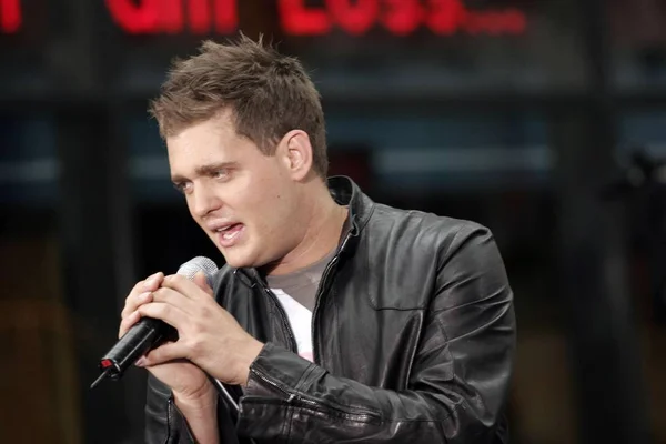 Michael Buble Stage Nbc Today Show Concert Rockefeller Center New — Stock Photo, Image