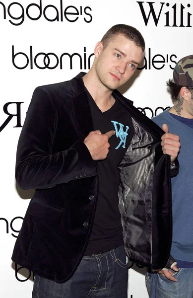 Justin Timberlake Aparição Loja Para Lançamento William Rast Clothing Line — Fotografia de Stock