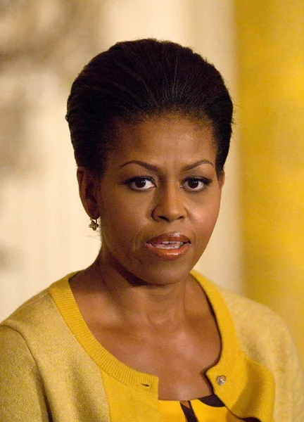 Michelle Obama Een Publieke Verschijning Voor White House Event Moeilijkheden — Stockfoto
