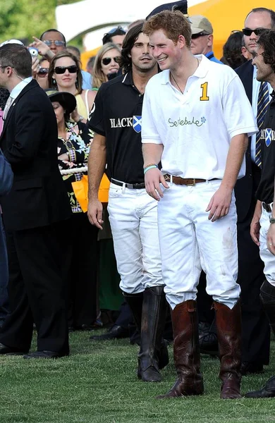 Prins Harry Aanwezigheid Voor Veuve Clicquot Manhattan Polo Classic Profiteren — Stockfoto