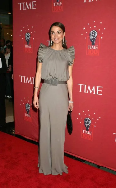 Rainha Rania Abdullah Chegadas Para Time 100 Gala Jazz Lincoln — Fotografia de Stock