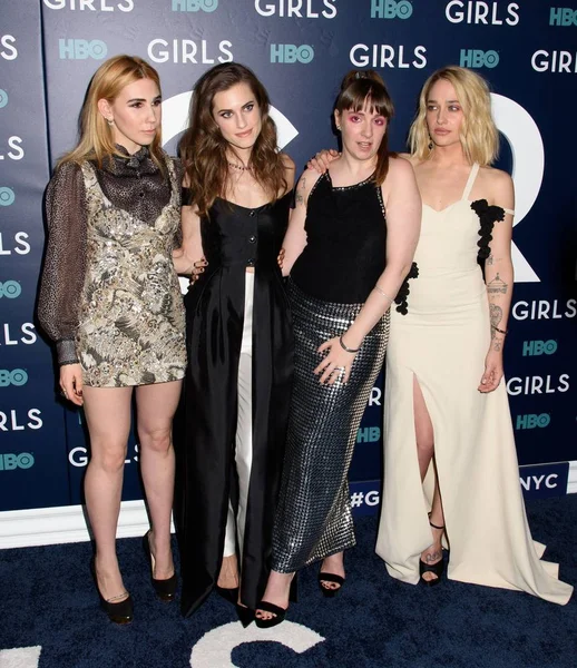 Zosia Mamet Allison Williams Lena Dunham Jemima Kirke Altıncı Sezon — Stok fotoğraf