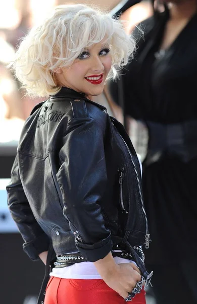 Christina Aguilera Talk Show Występ Dla Nbc Today Koncert Christina — Zdjęcie stockowe