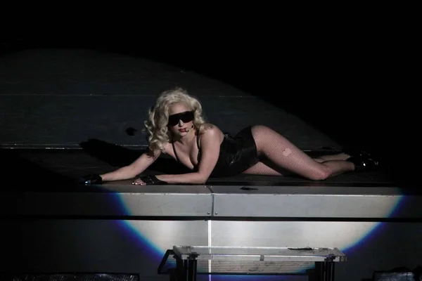 Lady Gaga Auf Der Bühne Für Lady Gaga Live Konzert — Stockfoto
