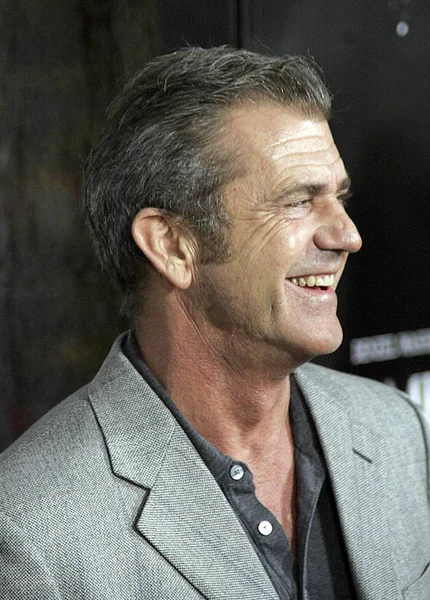Mel Gibson Las Llegadas Para Los Ángeles Estreno American Gangster — Foto de Stock