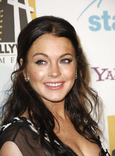 Lindsay Lohan Las Llegadas Para Hollywood Film Festival 10Th Annual — Foto de Stock