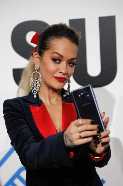 Rita Ora Arrivals Samsung Charity Gala 2017 Skylight Clarkson Square — Stock Photo, Image