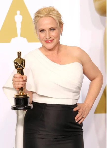 Patrica Arquette Akademi Ödülleri Oscars 2015 Için Basın Odasında Basın — Stok fotoğraf