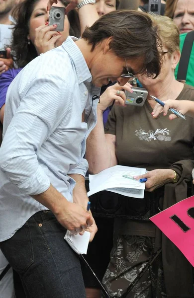 Tom Cruise Výstřelu Pro Dobré Ráno Amerika Gma Celebrity Hosté — Stock fotografie