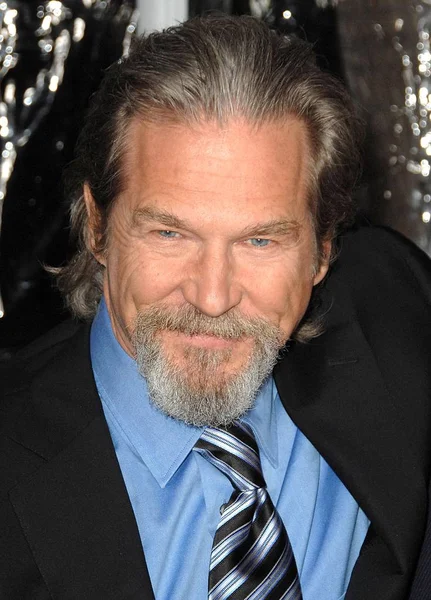 Jeff Bridges Las Llegadas Para Estreno Crazy Heart Samuel Goldwyn — Foto de Stock