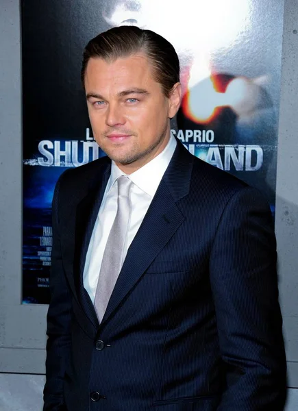 Leonardo Dicaprio Arrivals Shutter Island Premiere Ziegfeld Theatre New York — Stock Photo, Image