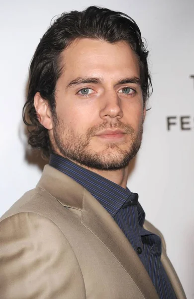 Henry Cavill Beérkezések Bármilyen Works Premiere Tribeca Filmfesztivál Ziegfeld Színház — Stock Fotó