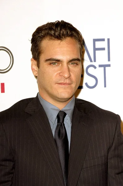 Joaquin Phoenix Sosirile Pentru Premiera Walk Line Afi Fest 2005 — Fotografie, imagine de stoc