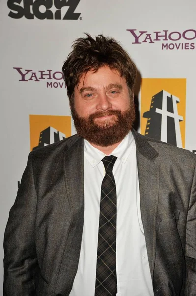 Zach Galifianakis Bij Aankomst Voor Het 14E Jaarlijkse Hollywood Film Stockfoto