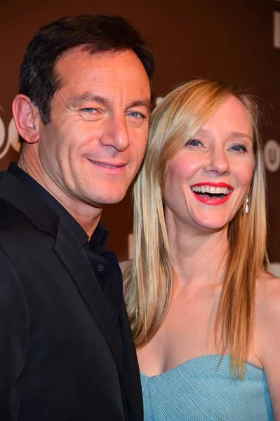 Jason Isaacs Anne Heche Bij Aankomsten Dig Series Premiere Usa Stockafbeelding