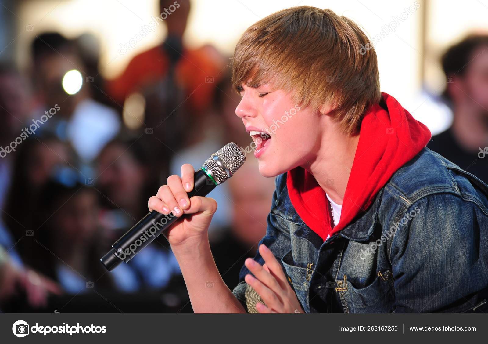 Джастин Бибер Сцене Nbc Today Show Concert Justin Bieber.