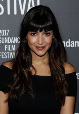 Hannah Simone Sundance Film Festivali'nde Band Aid Premiere için gelenler 2017, Eccles Theatre, Park City, Ut Ocak 24, 2017. Fotoğraf: James Atoa / Everett Koleksiyonu