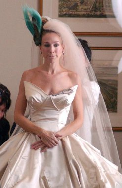 Sarah Jessica Parker (Vivienne Westwood elbisesi giyiyor) Candids için yerde - Sex And The City Filme: Film, Manhattan, New York, Ny, Ekim 02, 2007. Fotoğraf: Kristin Callahan / Everett Koleksiyonu