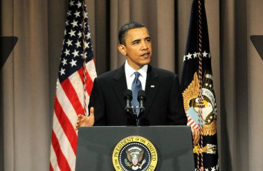 ABD Başkanı Barack Obama için bir kamu görünüm de Wall Street ve Mali Reform tasarısı hakkında speaks, Cooper Union Great Hall, New York, Ny Nisan 22, 2010. Fotoğraf: Desiree Navarro /Everett Collection