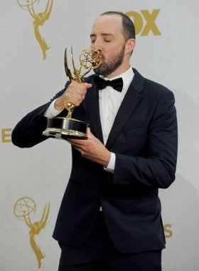 Tony Hale, En İyi Yardımcı Erkek Oyuncu, Komedi Dizisi, Veep basın odasında 67 Primetime Emmy Ödülleri 2015 - Basın Odası, Microsoft Theater (eski adıyla Nokia Theatre L.A. Live), Los Angeles, Ca Eylül 2015. Fotoğraf: Elizabeth Goodenough/Eve