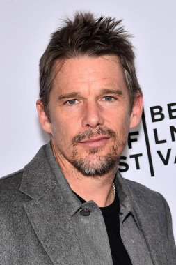 Tribeca Talks Storytellers için katılım Ethan Hawke: Patti Smith Ethan Hawke ile, Görsel Sanatlar Okulu (Sva) Tiyatrosu, New York, Ny Nisan 14, 2016. Fotoğraf: Steven Ferdman