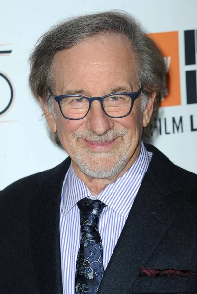 Steven Spielberg Przybycie Spielberg Premiere Roczny New York Film Festival — Zdjęcie stockowe