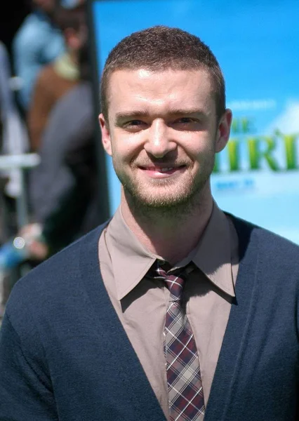 Justin Timberlake Bij Aankomst Voor Shrek Derde Premiere Mann Dorps — Stockfoto