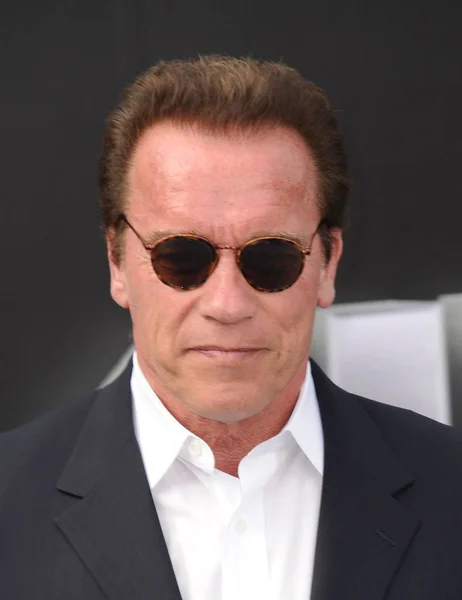 Arnold Schwarzenegger Las Llegadas Para Terminator Genisys Premiere Tcl Chinese — Foto de Stock