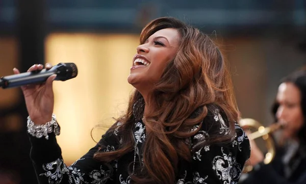 Beyonce Knowles Jevišti Pro Nbc Show Koncert Beyonce Rockefeller Center — Stock fotografie