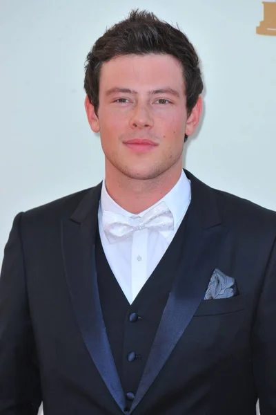 Cory Monteith Przy Przyjazdów 63Rd Primetime Emmy Awards Przyloty Nokia — Zdjęcie stockowe