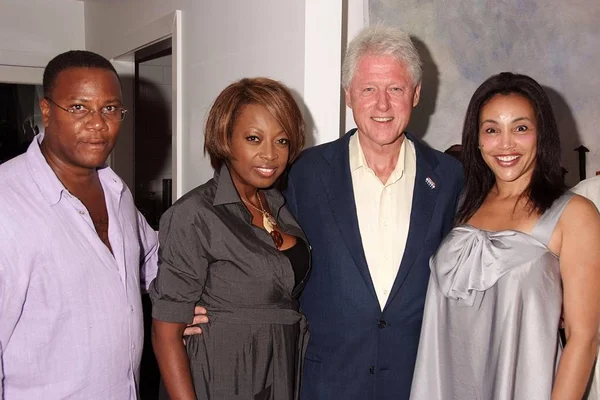 Morris Reid Star Jones Bill Clinton Jaci Reid Anwesenheit Für — Stockfoto