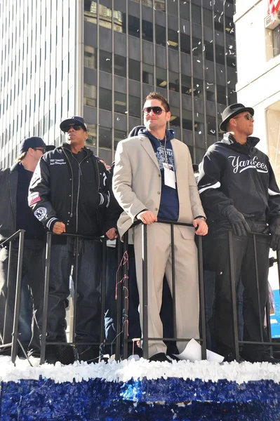 Jay Francisco Cervelli Alex Rodriguez Pada Penampilan Publik Untuk Yankee — Stok Foto