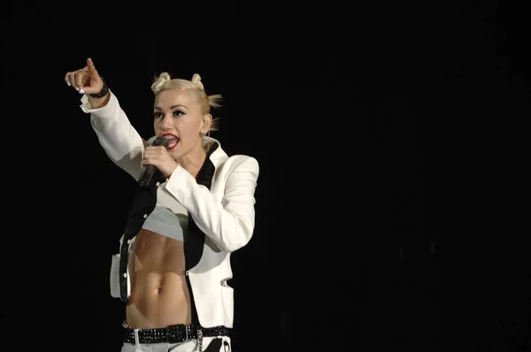 Gwen Stefani Atas Panggung Untuk Doubt Concert Gibson Amphitheatre Universal — Stok Foto