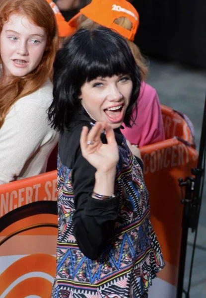 Carly Rae Jepsen Escenario Para Nbc Today Show Concert Con —  Fotos de Stock