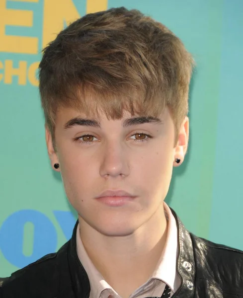 Justin Beiber Vid Ankomster För 2011 Teen Choice Awards Ankomster — Stockfoto