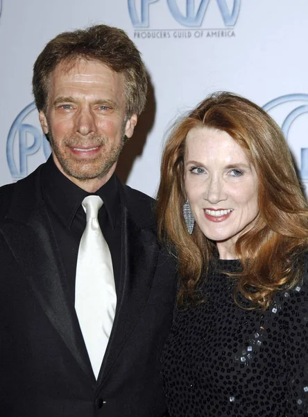 Jerry Bruckheimer Linda Arrivals 18Th Annual Pga Awards Hyatt Regency — Foto de Stock