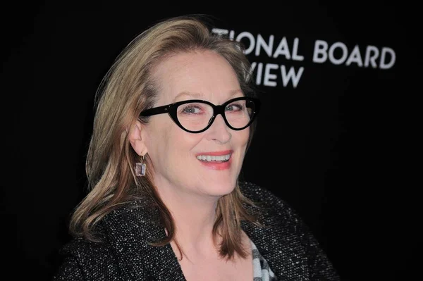 Meryl Streep Arrivals National Board Review Awards Gala 2014 Cipriani — Stock Photo, Image