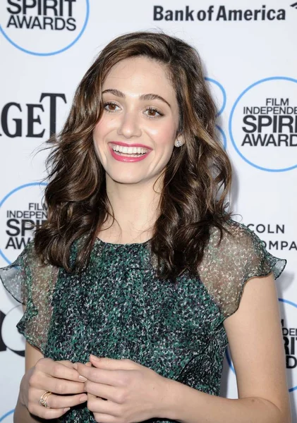 Emmy Rossum Chegadas Para 2015 Film Independent Spirit Awards Nominee — Fotografia de Stock